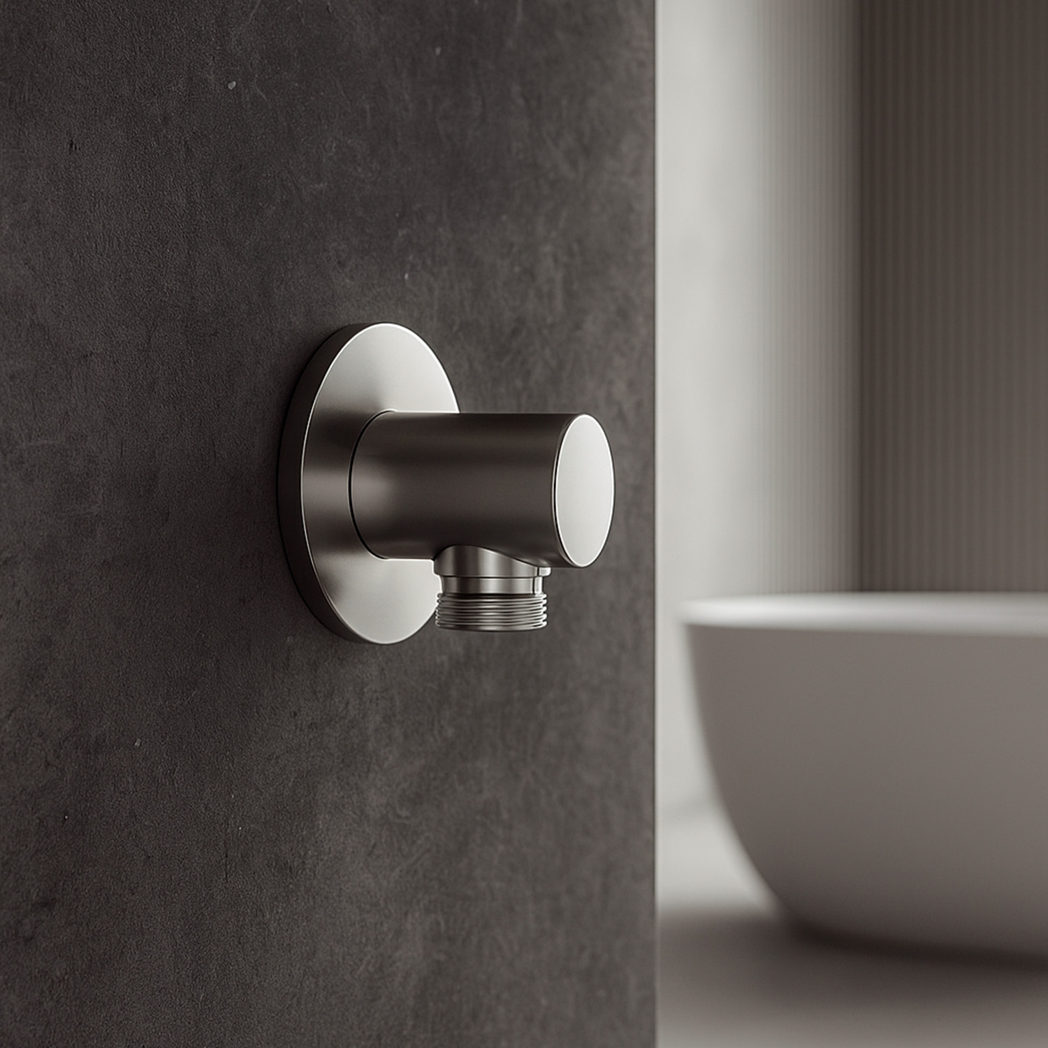 Inox 316L Stainless Steel Wall Mount for Flexible Bidet Shower Connector