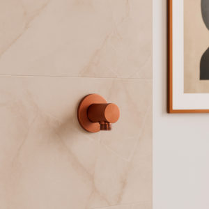 Wall Mount for Flexible Shower Hose in Rose Gold 316L Stainless Steel