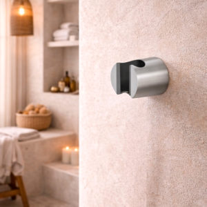 316L Stainless Steel Satin Finish Wall Mount for Shower Handset Corrosion-Resistant
