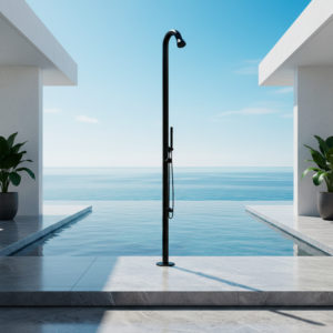 Sined Bosa Outdoor Shower In 316l Stainless Steel With Hand Shower