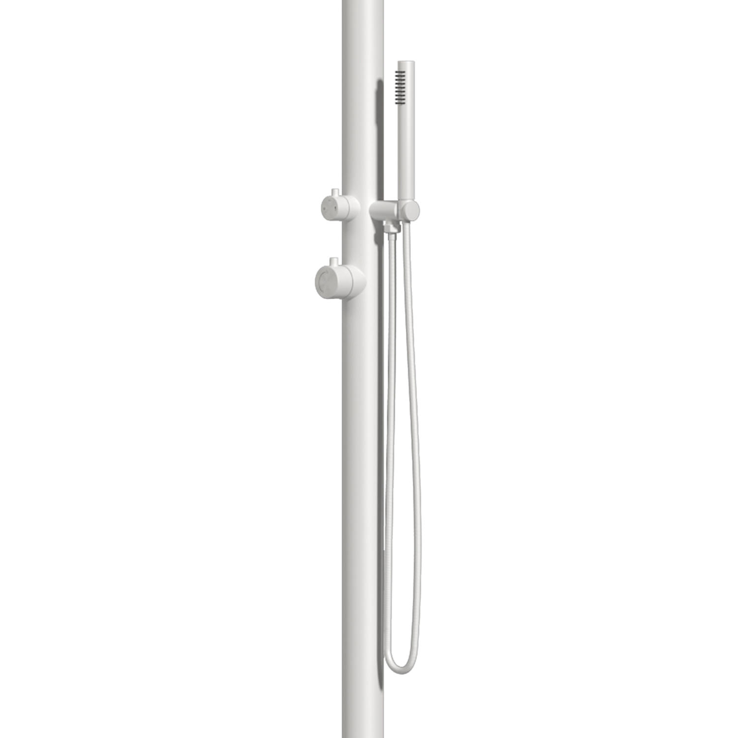 Sined Outdoor Hot And Cold Water Shower Chia White - Image 3