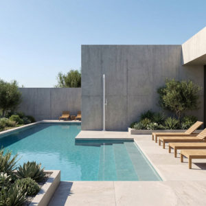 Sined Outdoor Hot And Cold Water Shower Chia White