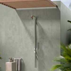 Sined Outdoor Hot And Cold Water Shower Chia Wall Inox