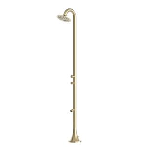 Timed Outdoor Shower Gold 316L Stainless Steel Cold Water Jet