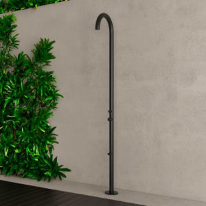 Hot And Cold Water Outdoor Shower Sined Shower Quartu Olbia Black