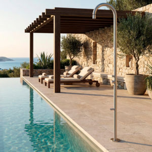 Gunmetal Stainless Steel 316L Outdoor Shower with Corrosion-Resistant Finish