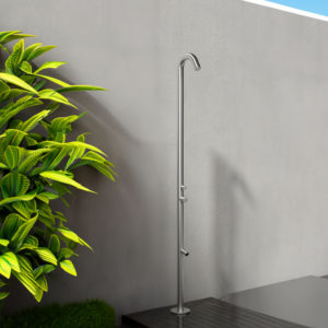 Hot And Cold Water Outdoor Shower Inox 316l Sined Shower Quartu Inox