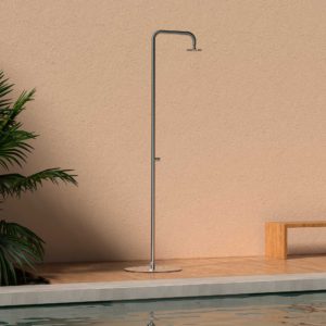 Sined Simius Stainless Steel Shower Cold Water Only h 230 Cm Inox