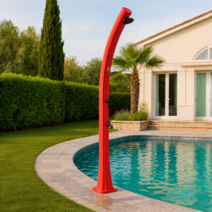 Sined solar shower 25L 226cm PEHD brass antiscale foot tap bag