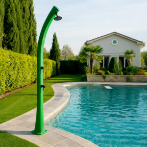 Sined solar shower 25L 226cm PEHD brass antiscale foot tap bag