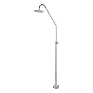 Elegant Steel Shower in 316 Stainless Steel for Pools and Gardens Rust-Resistant