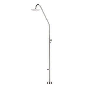 Corrosion-Resistant Stainless Steel Shower with Adjustable Nozzle for Pools