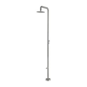 Outdoor Shower in Corrosion-Resistant Steel 316 with Adjustable Head and Faucet