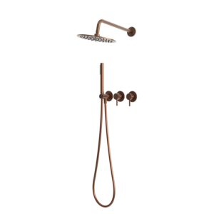 30cm Rose Gold Wall-Mounted Shower Built-In Kit 316L Stainless Steel