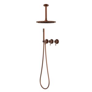 30cm Ceiling Shower Kit Rose Gold 316L Stainless Steel Cold Water
