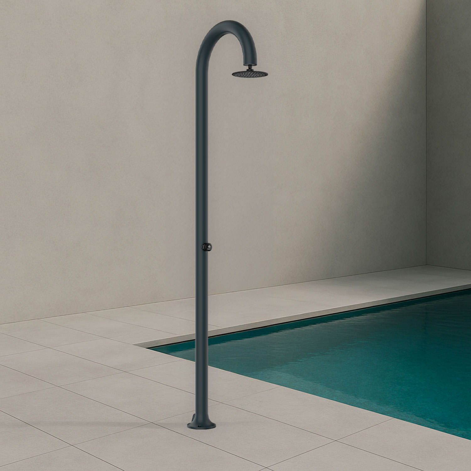 Aluminum Timed Cold Water Shower Sined Luna Timer Grey - Image 6