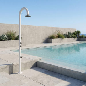 Sined Luna Timer p White Timed Cold Water Footwash Shower