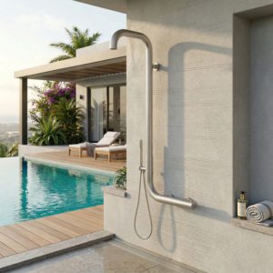 316L Stainless Steel Wall Shower Inox Finish MX1015F-INOX