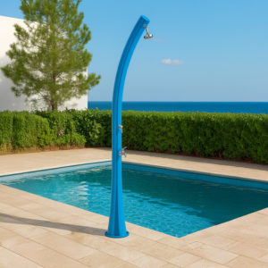 Solar shower with 25L tank Polyethylene 225cm Foot tap