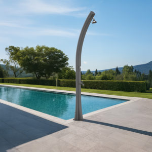 Garden solar shower 25L 225cm height Polyethylene Foot rinse