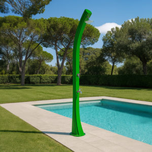 Solar shower 40L PEHD soft spray easy setup for outdoor use