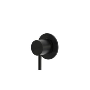 Black 316L Stainless Steel Shower On-Off Valve Minimal Finish
